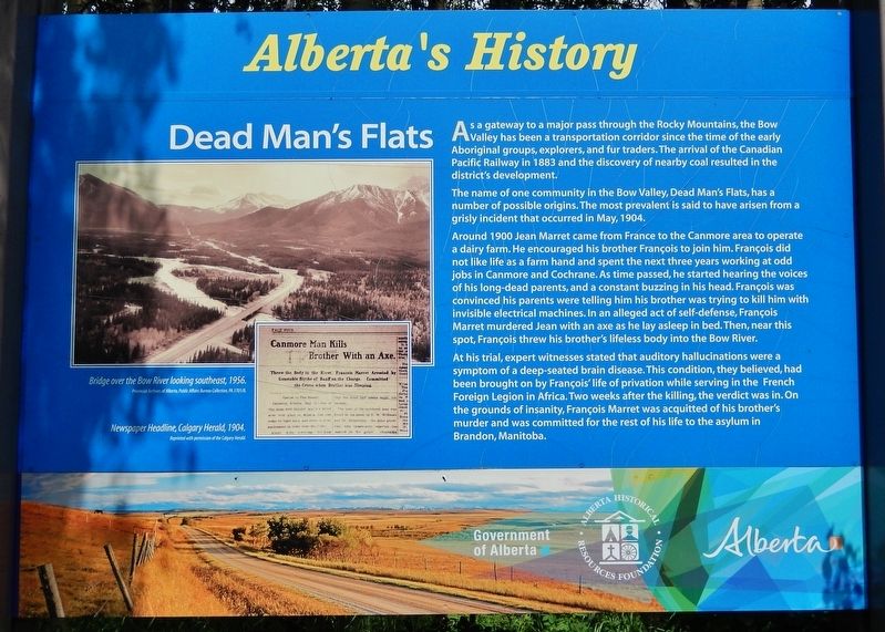 Dead Man's Flats Marker image. Click for full size.