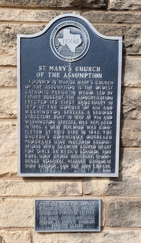 St. Mary's Church of the Assumption Marker image. Click for full size.
