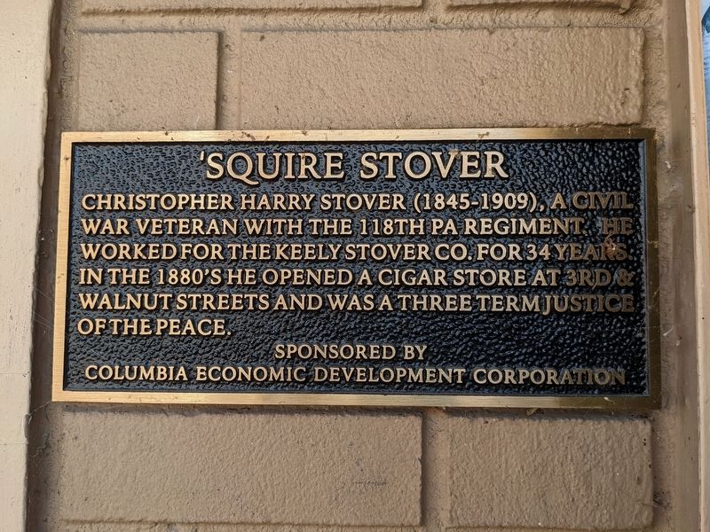 'Squire Stover Marker image. Click for full size.