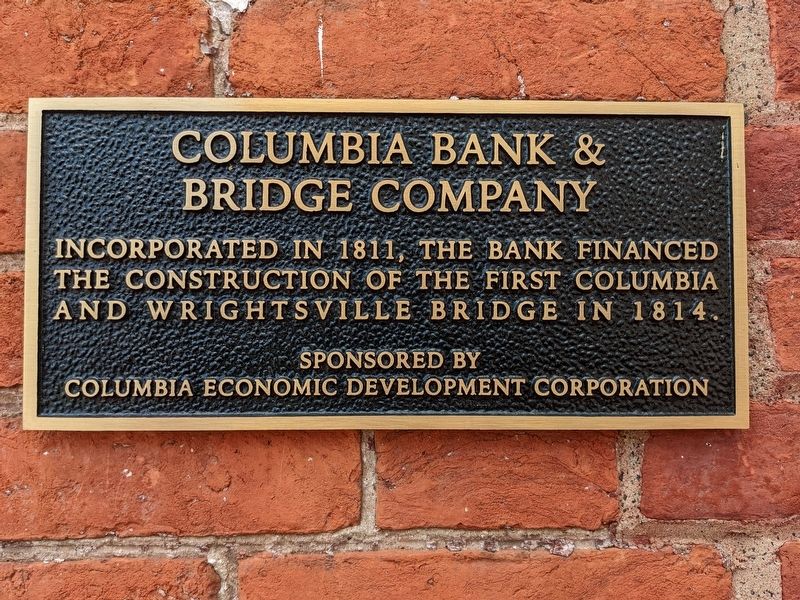 Columbia Bank & Bridge Company Marker image. Click for full size.