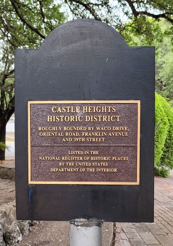Castle Heights - National Register of Historic Places Marker image. Click for full size.