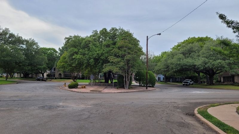 The view of the Castle Heights Marker from across the street image. Click for full size.