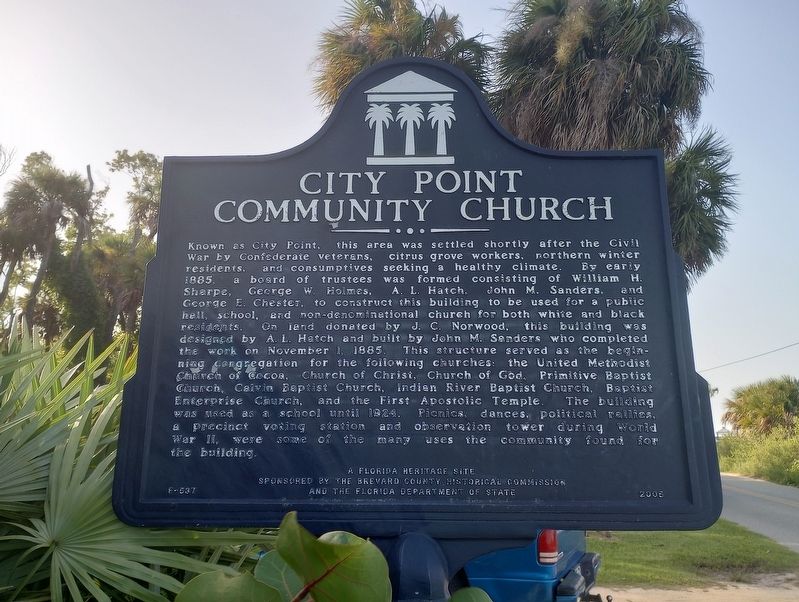 City Point Community Church Marker image. Click for full size.