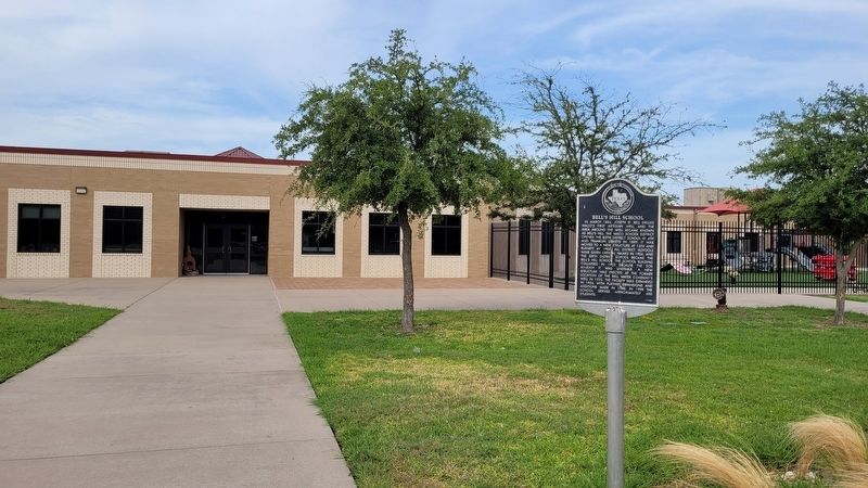 The Bell's Hill School and Marker image. Click for full size.