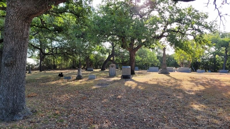 The view of the David Smith Kornegay Marker in the cemetery image. Click for full size.