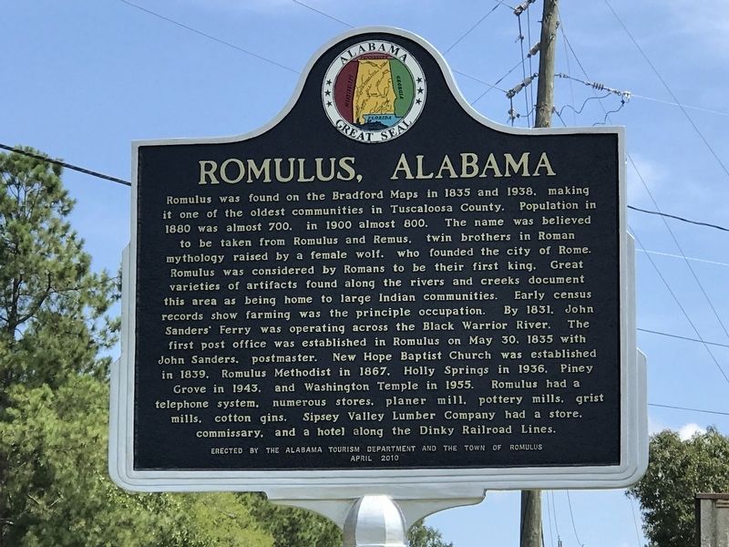 Romulus, Alabama Marker image. Click for full size.