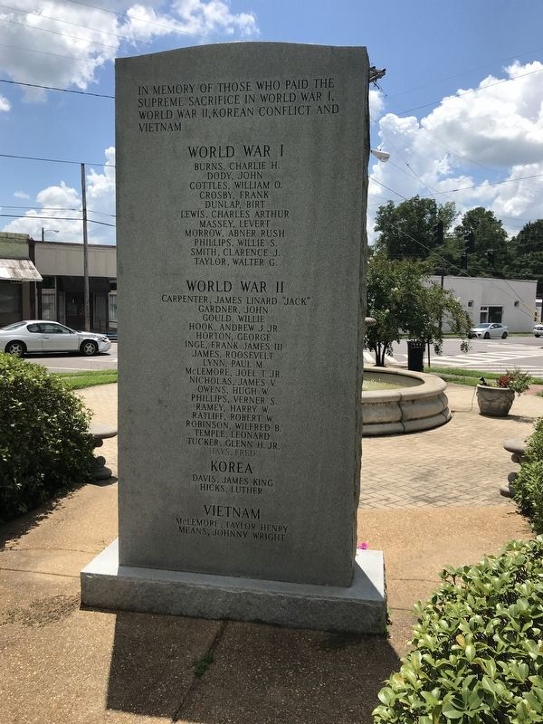 Greene County Veterans Monument (side B) image. Click for full size.