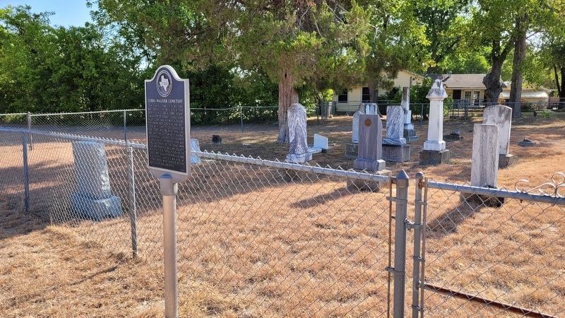 The Cobbs-Walker Cemetery and Marker image. Click for full size.
