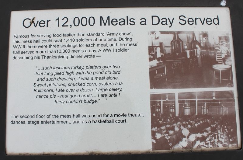 Over 12,000 Meals a Day Served Marker image. Click for full size.