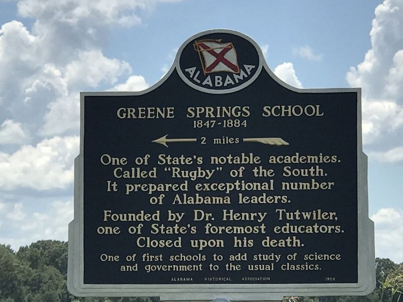 Greene Springs School Marker image. Click for full size.