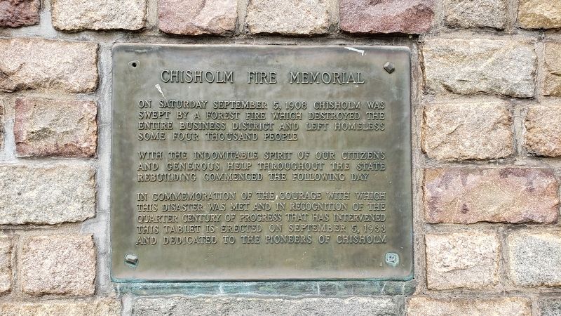 Chisholm Fire Memorial image. Click for full size.