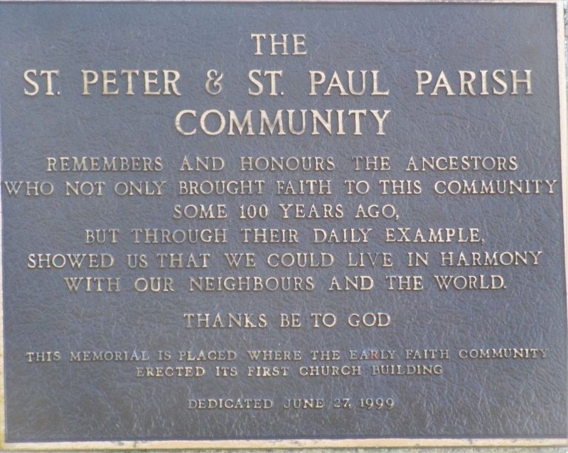 The Saints Peter & Paul Parish Community Marker image. Click for full size.