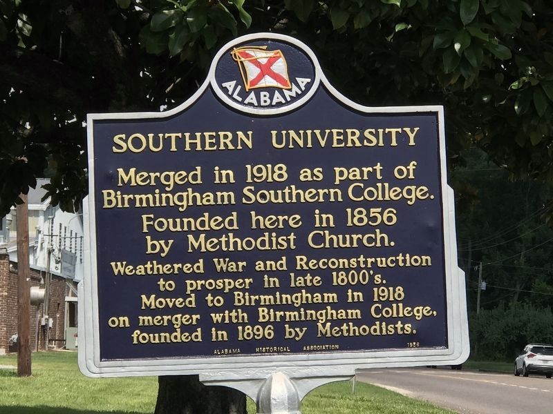 Southern University Marker (after refurbishment). image. Click for full size.