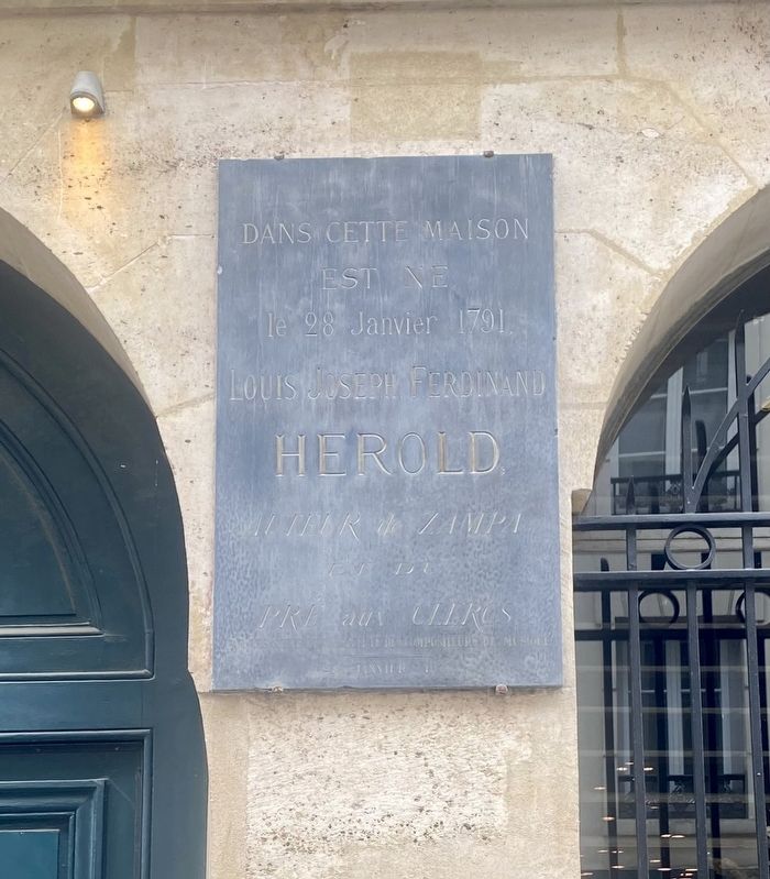 Louis Joseph Ferdinand Herold Marker image. Click for full size.