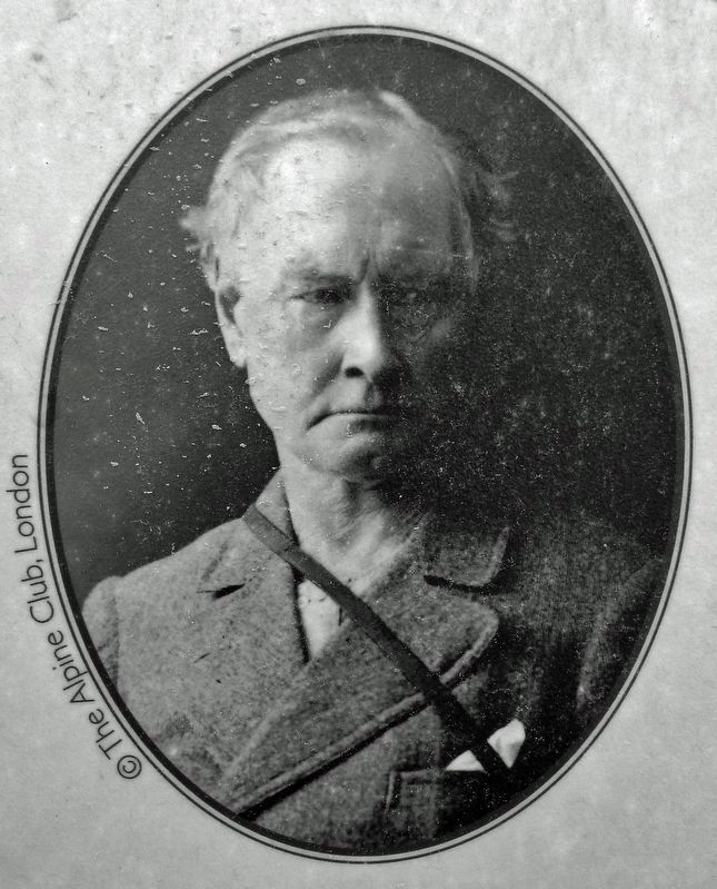 Marker detail: Edward Whymper (1840-1911) image. Click for full size.
