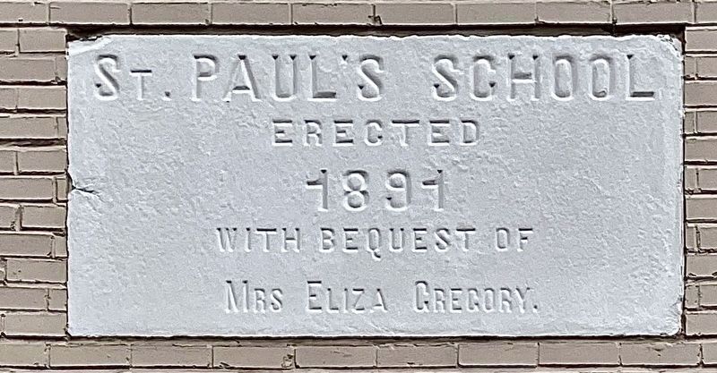 Saint Paul's School Cornerstone image. Click for full size.