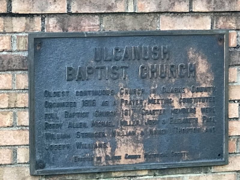 Ulcanush Baptist Church Marker image. Click for full size.