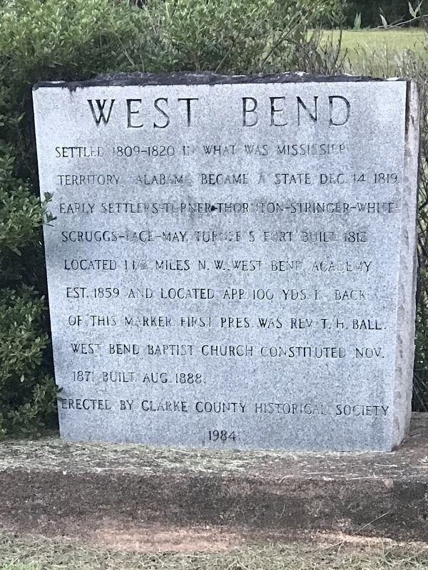 West Bend Marker image. Click for full size.