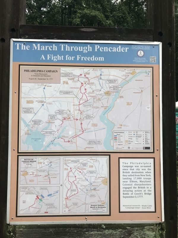 The March Through Pencader Marker image. Click for full size.
