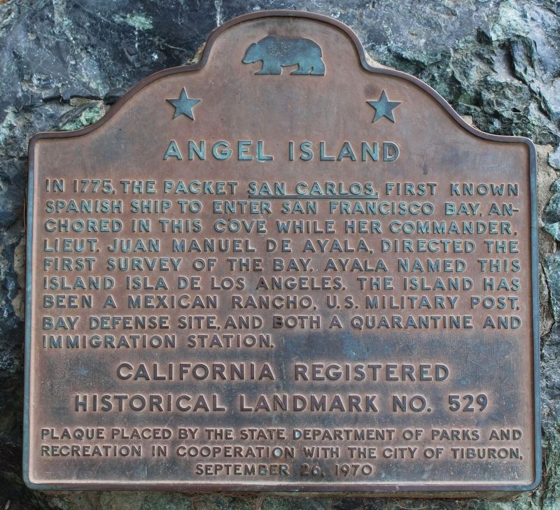 Angel Island Marker image. Click for full size.
