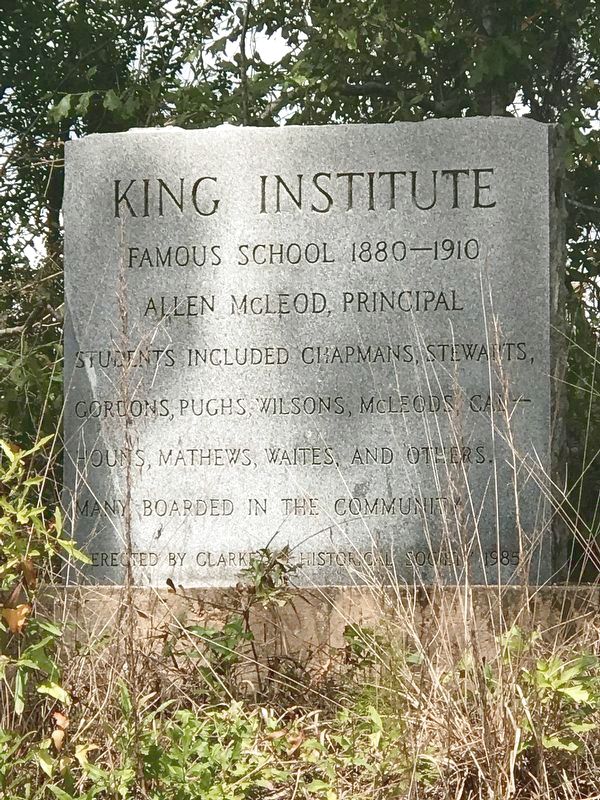 King Institute Marker image. Click for full size.