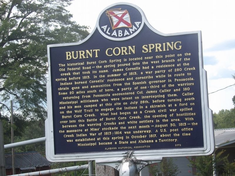Burnt Corn Spring Marker image. Click for full size.