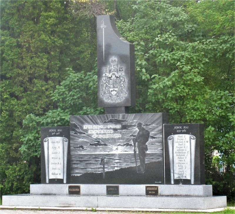 Lac Du Bonnet Veterans Memorial image. Click for full size.