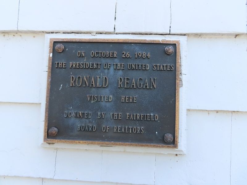 Ronald Reagan Visit Marker image. Click for full size.