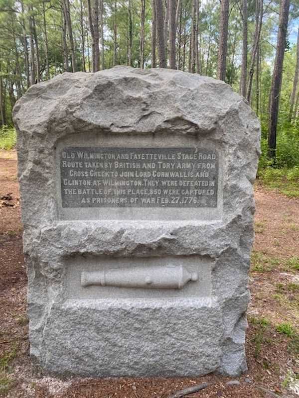 Old Wilmington and Fayetteville Stage Road Marker image. Click for full size.