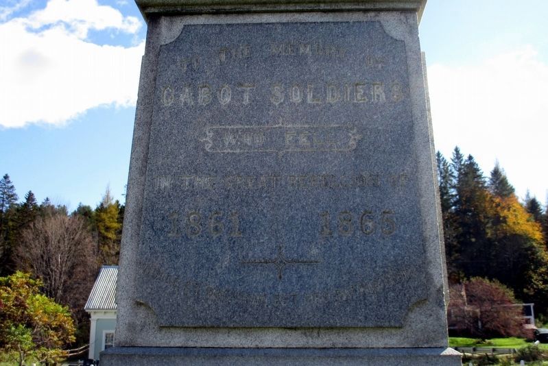 To the Memory of Cabot Soldiers image. Click for full size.