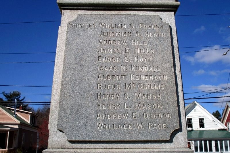 To the Memory of Cabot Soldiers obelisk image. Click for full size.