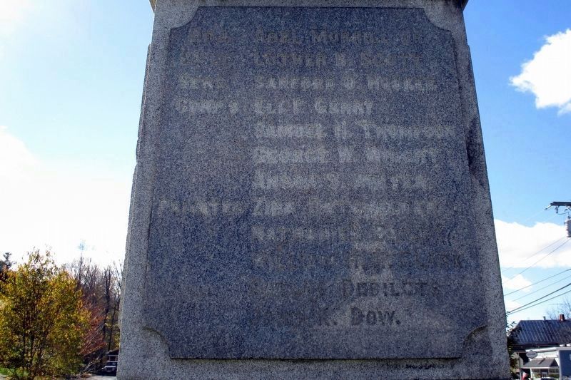 To the Memory of Cabot Soldiers obelisk image. Click for full size.