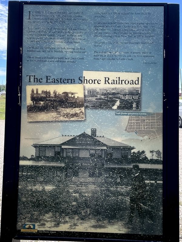 The Eastern Shore Railroad Marker image. Click for full size.