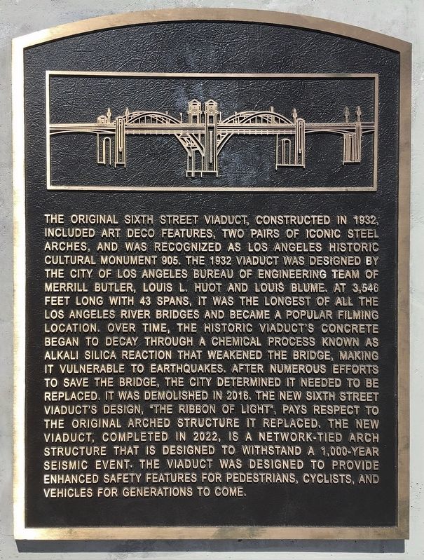 Sixth Street Viaduct Marker image. Click for full size.