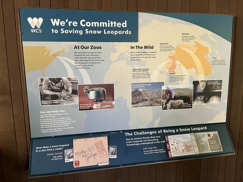 We're Committed to Saving Snow Leopards Marker image. Click for full size.