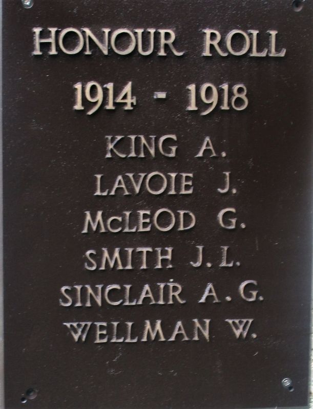 Lac du Bonnet Cemetery War Memorial image. Click for full size.