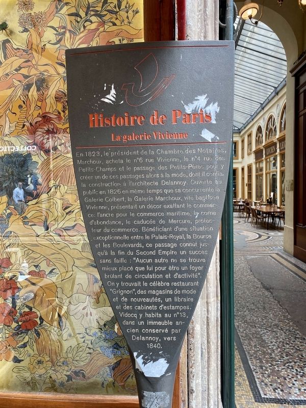 La Galerie Vivienne Marker. Click for full size. La Galerie Vivienne Marker image. Click for full size.