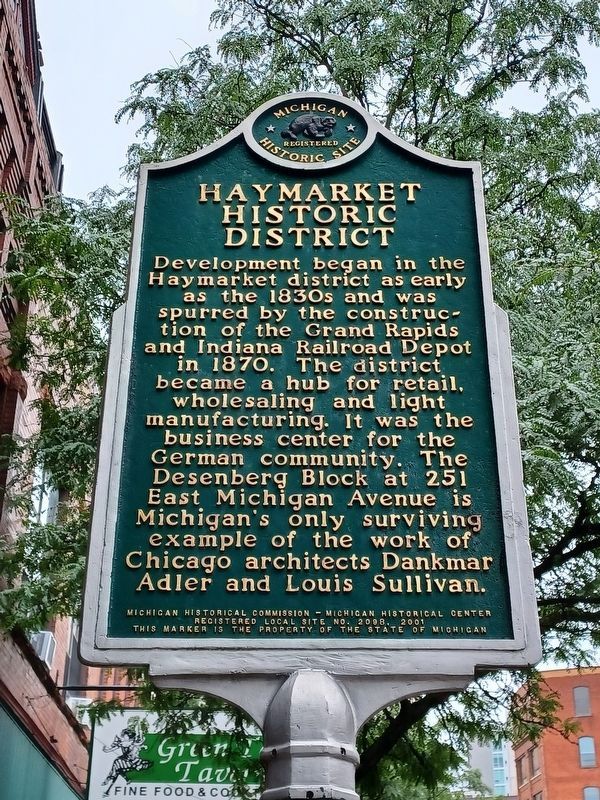 Haymarket Historic District Marker. Click for full size. Haymarket Historic District Marker image. Click for full size.