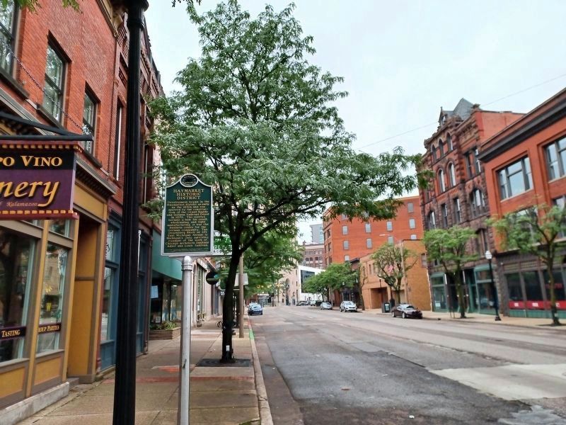 Haymarket Historic District Marker. Click for full size. Haymarket Historic District Marker image. Click for full size.