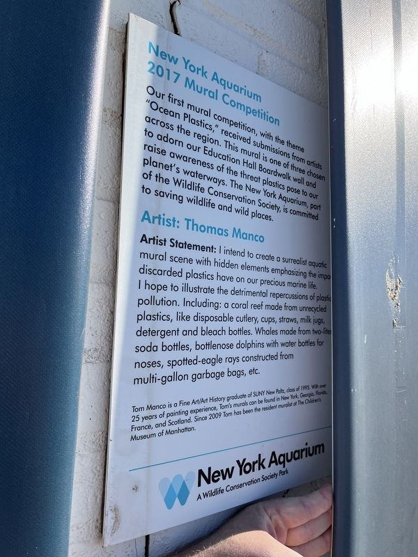 New York Aquarium 2017 Mural Competition / Thomas Manco Marker image. Click for full size.