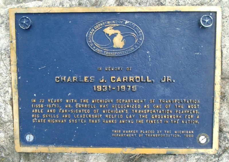 Charles J. Carroll, Jr. Marker image. Click for full size.