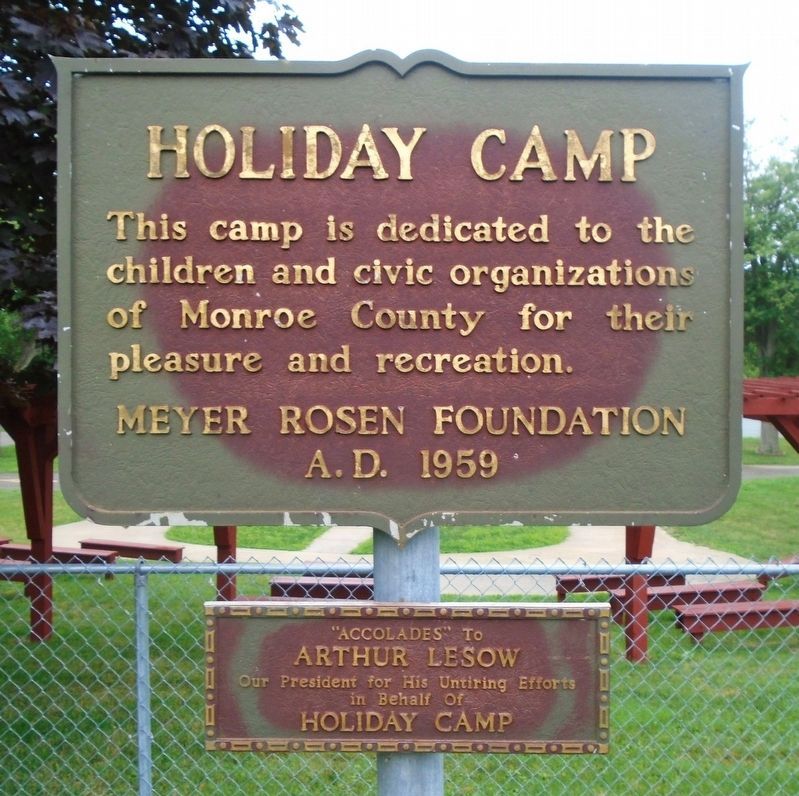 Meyer Rosen Foundation Holiday Camp Markers image. Click for full size.