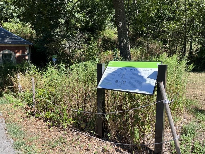 How Does this Garden Save Water? Marker image. Click for full size.