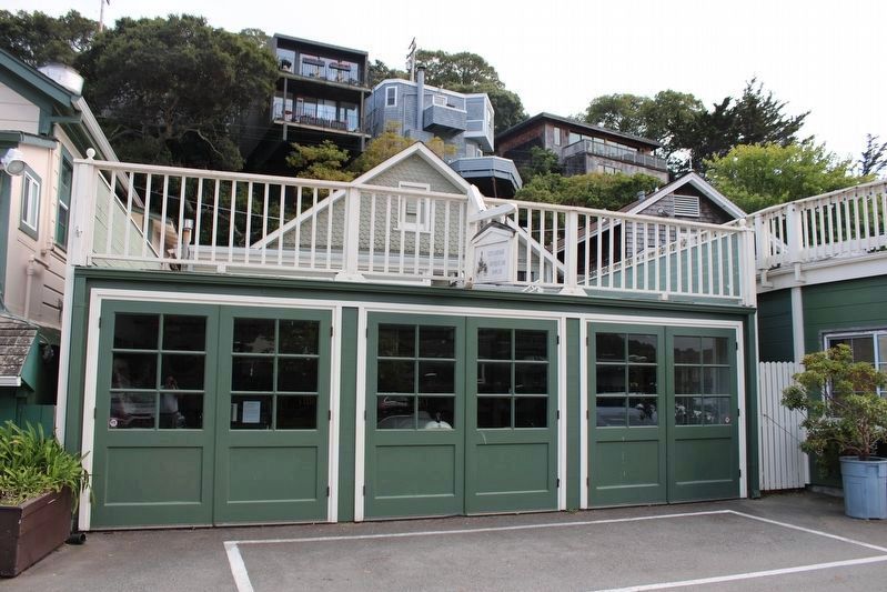 Garage incorporated into the rear of the house. image. Click for full size.