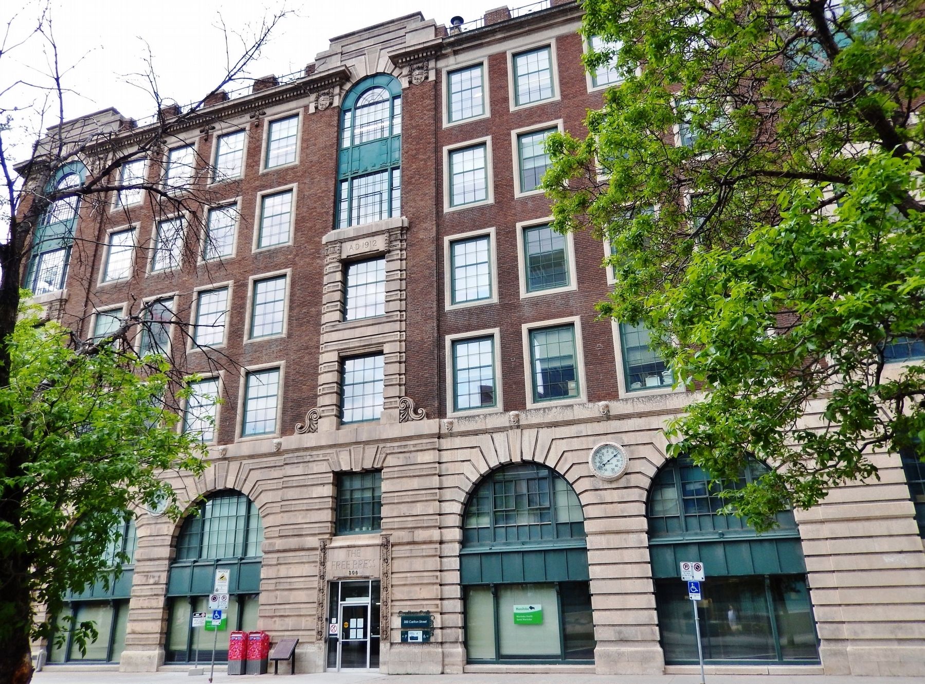 The Old Manitoba Free Press Building. Click for full size. The Old Manitoba Free Press Building image. Click for full size.