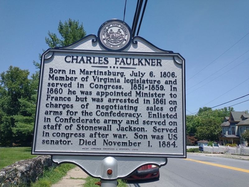 Charles Faulkner Marker. Click for full size. Charles Faulkner Marker image. Click for full size.