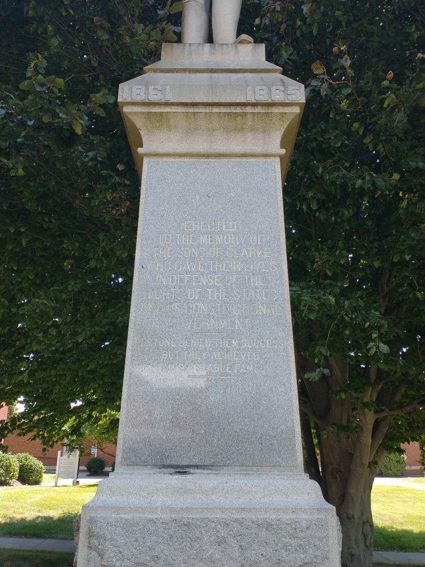 Clarke County Civil War Memorial image. Click for full size.