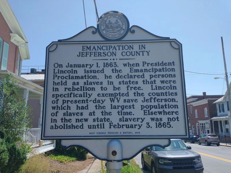 Emancipation In Jefferson County Marker image. Click for full size.
