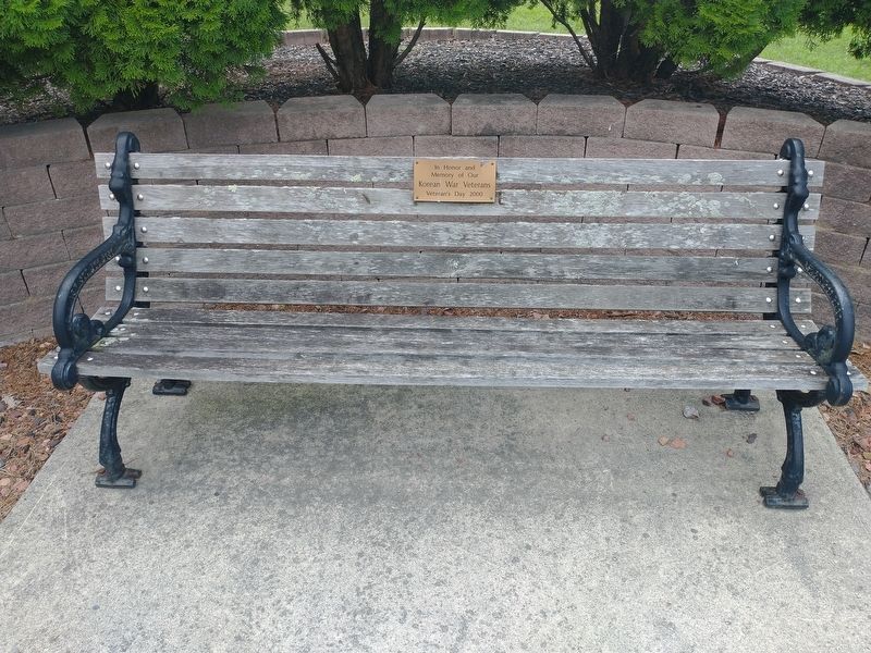 V.F.W. Post No. 3343 Korean War Memorial Bench Marker. Click for full size. V.F.W. Post No. 3343 Korean War Memorial Bench Marker image. Click for full size.