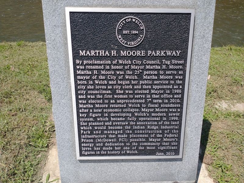 Martha H. Moore Parkway Marker. Click for full size. Martha H. Moore Parkway Marker image. Click for full size.